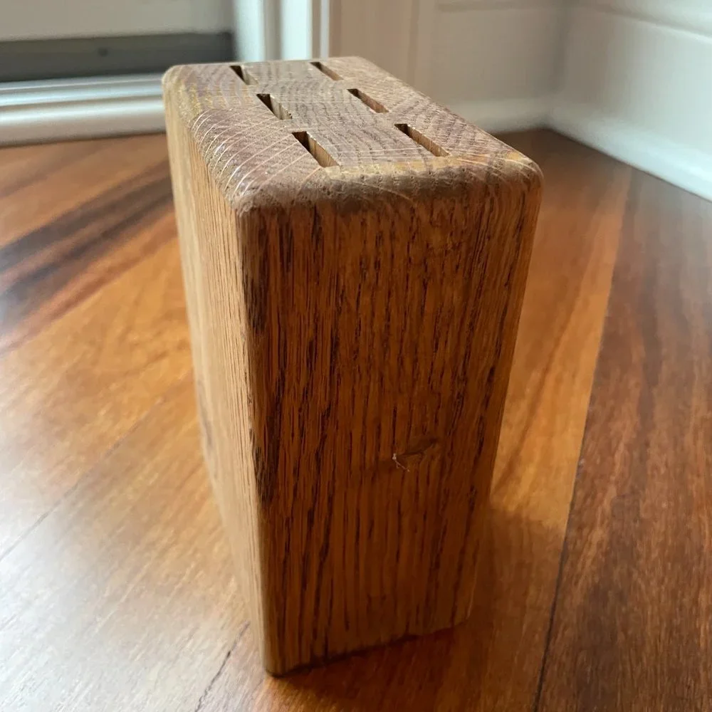 Wusthof Six (6) Slot Wood Steak Knife Block